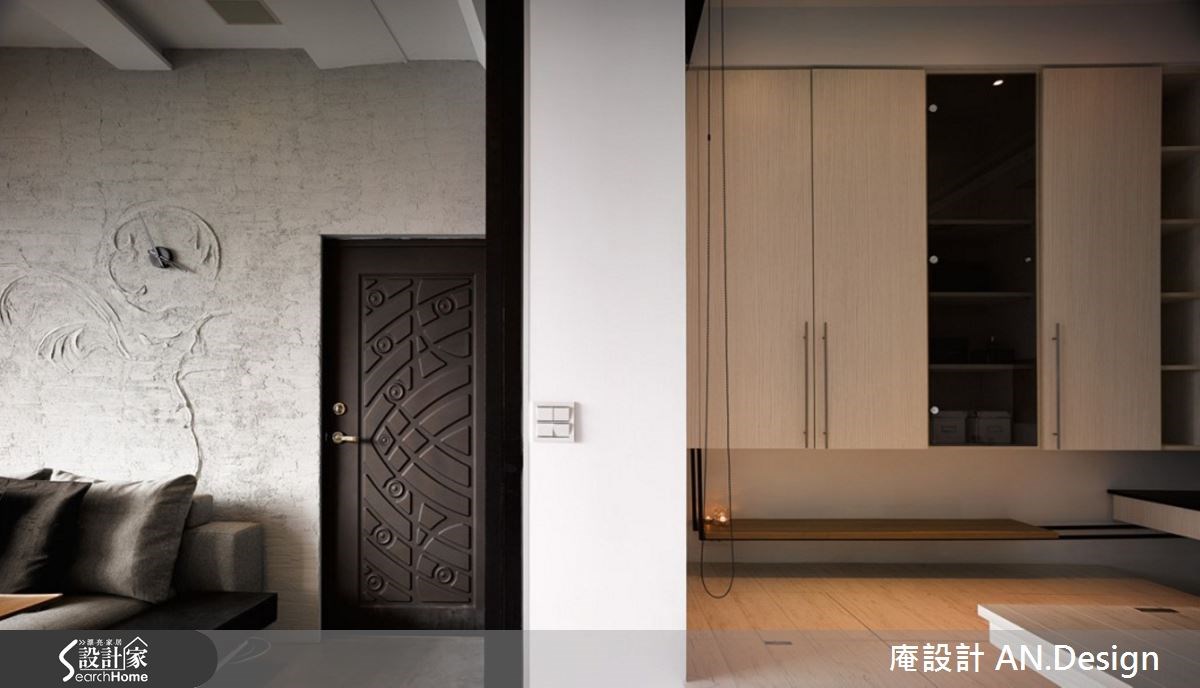 桃園南崁， 50 坪空間，居住者是不同國籍的頂客族夫妻